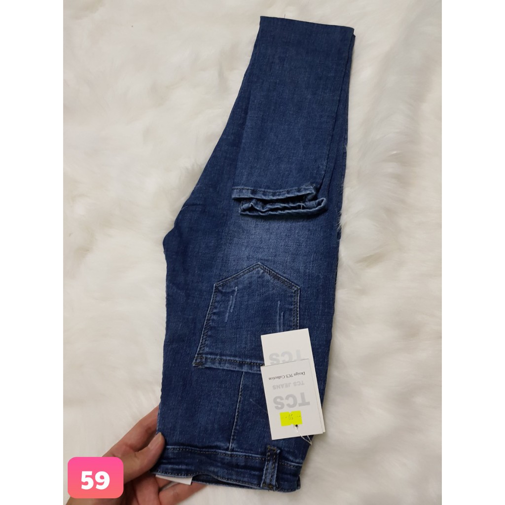 Quần Jean Nữ Watt Trơn Xanh Nhạt nhẹ nhàng trẻ trung from chuẩn ms 59 | BigBuy360 - bigbuy360.vn