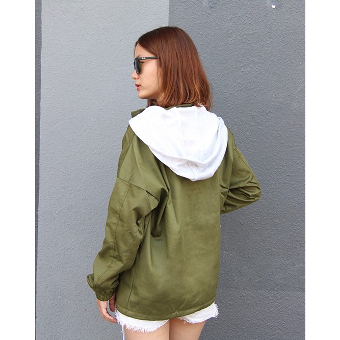 Áo khoác nữ kaki kèm mũ FREE size phong cách năng động AKD22F | BigBuy360 - bigbuy360.vn