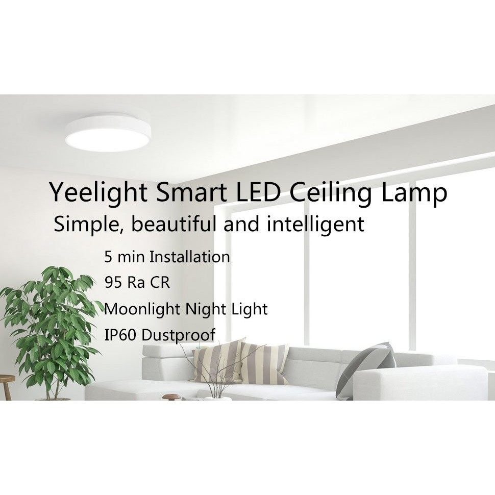 Đèn ốp trần thông minh Xiaomi Yeelight 320mm tuỳ chỉnh màu ánh sáng qua Apple Homekit