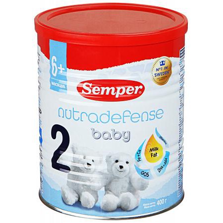 Sữa bột Semper của Nga hộp 400gr  số 1,2