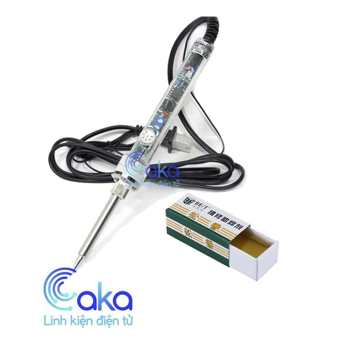 Combo Mỏ hàn chỉnh nhiệt độ 907 kèm nhựa thông