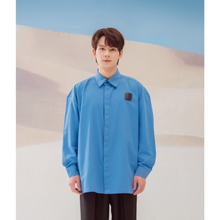 Sơmi cotton Y22 màu xanh dương
