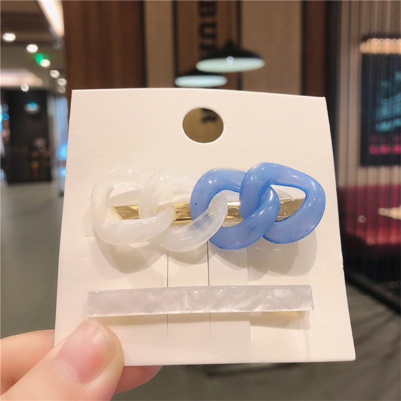 Kẹp Tóc Nhựa Resin Kết Hợp Trang Sức Cho Nữ