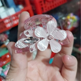 Kẹp nửa tóc - Kẹp 1/2 tóc đính hoa nổi và pha lê