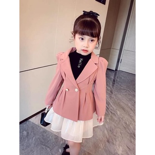 Set vest 2 cúc 3 chi tiết cho bé gái