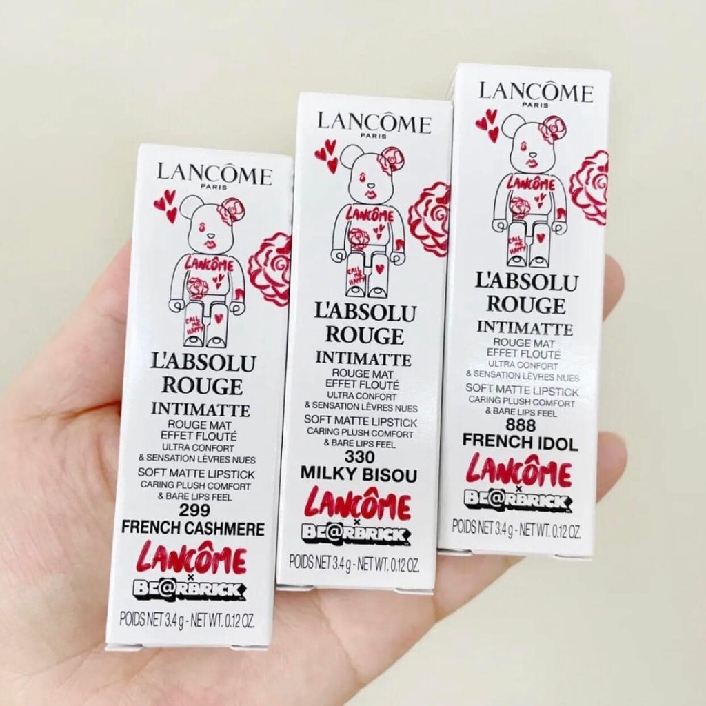 Son môi Lancome kết hợp với BE@RBICK bản limitted siêu hiếm