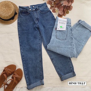 QUẦN JEANS BAGGY NỮ FORM CHUẨN – QUẦN BÒ NGỐ