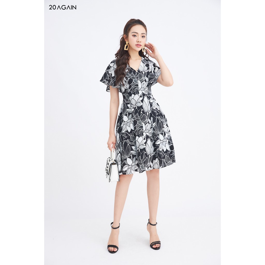 Đầm xòe xếp ly thân 20AGAIN DEA1462