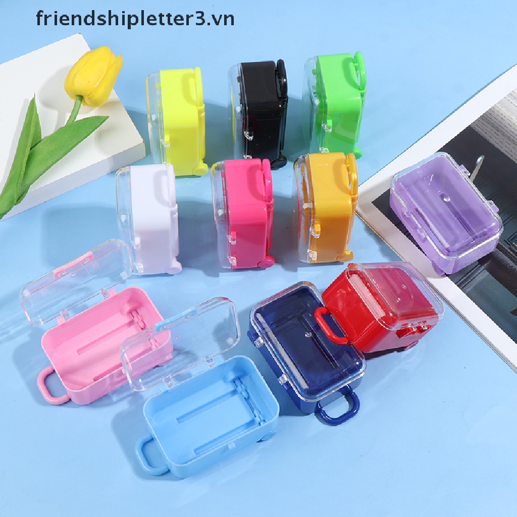 Va Li Mini Bằng Nhựa Trang Trí Nhà Búp Bê