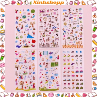 Set 6 Tấm Sticker Thế Giới Con Gái