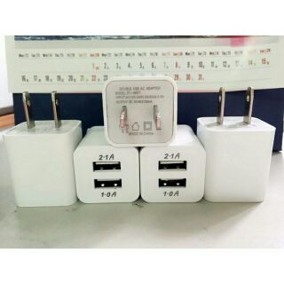 Cốc sạc 2 cổng 5v/1a và 5v/2a