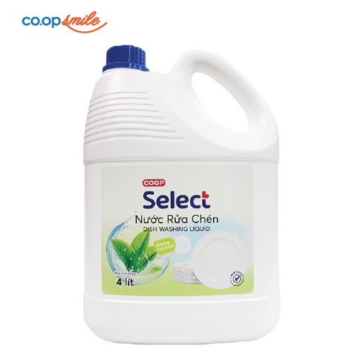 Nước Rửa Chén Coop Select Hương Trà Xanh 4L