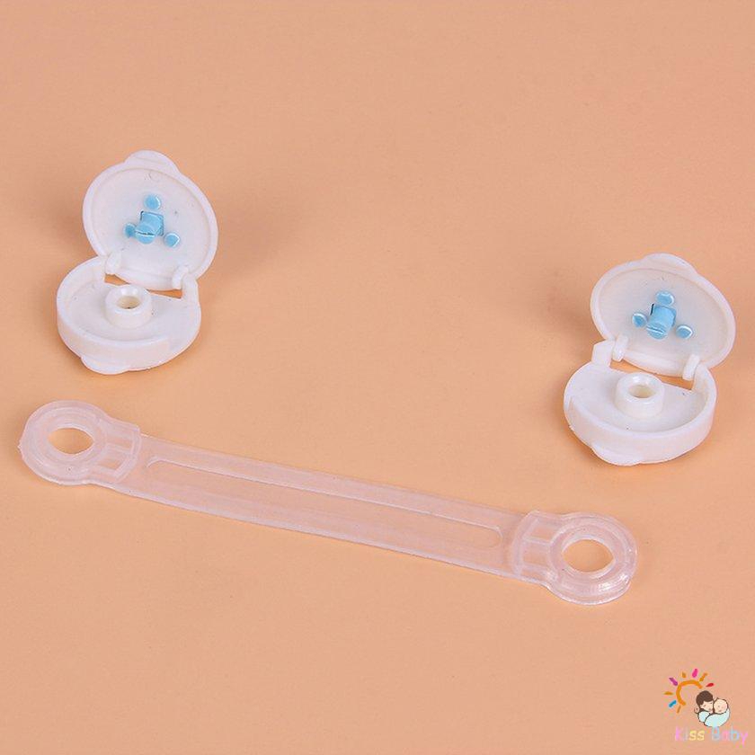 Khóa Ngăn Tủ Họa Tiết Gấu Dễ Thương Sáng Tạo Bảo Vệ An Toàn Cho Bé