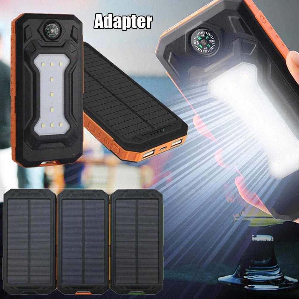 Sạc Dự Phòng Sử Dụng Năng Lượng Mặt Trời Chống Thấm Nước Asonx 200000mah（just a solar mobile power box kit）