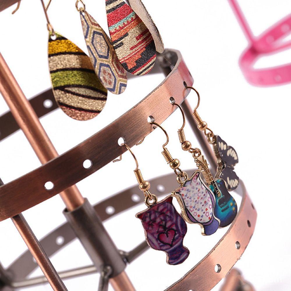 ANEMONE Giá Đỡ Trưng Bày Trang Sức Bằng Kim Loại Hình Tròn Phong Cách Retro