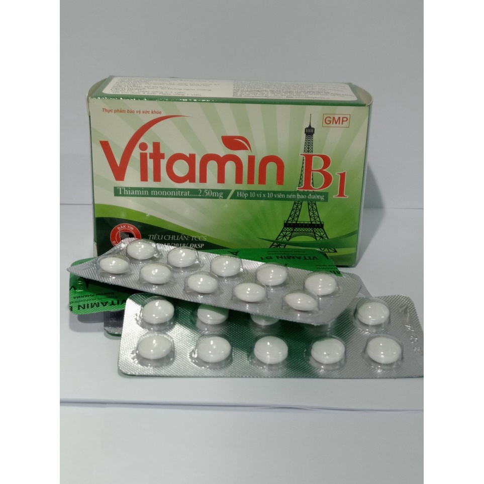 VITAMIN B1 Daktin Hộp 100 viên bổ sung Vitamin B1, tăng cường chuyển hóa, giúp kích thích ăn ngon miệng...
