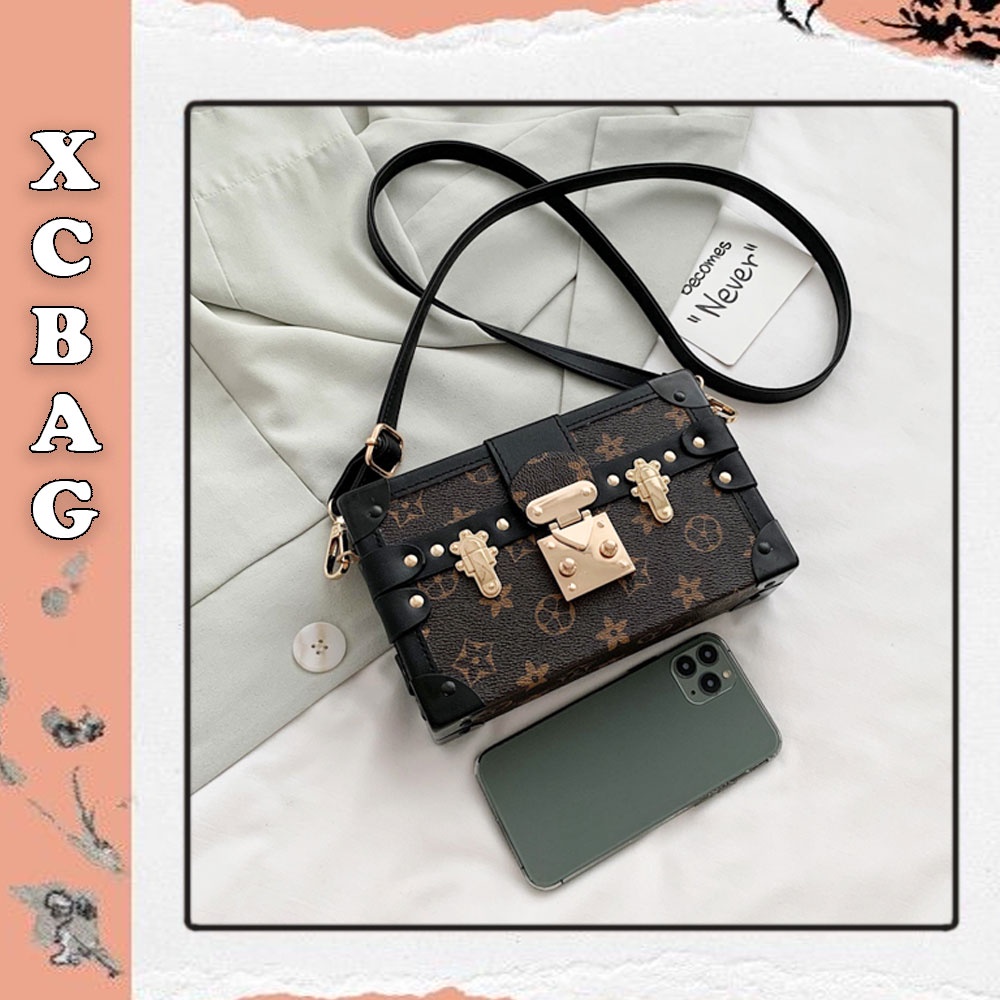 Túi hộp LV đeo chéo nữ sang chảnh XC-8267, túi xách đeo chéo, đeo vai công sở