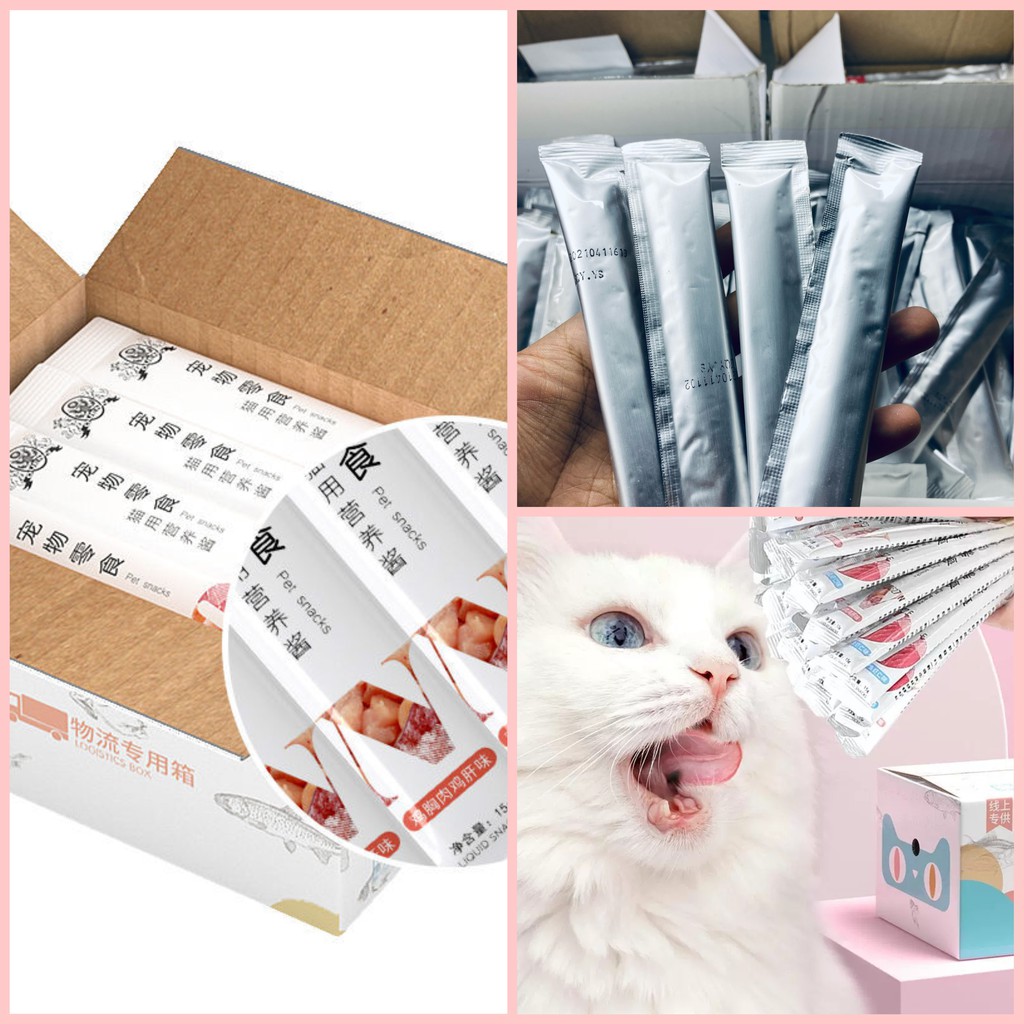 01 thanh súp thưởng Cat Master dạng thanh 18g cho mèo - Cream súp dinh dưỡng ăn kèm hạt