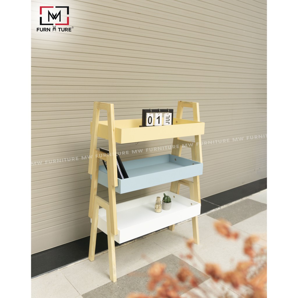 Combo 3 kệ gỗ trang trí đa năng hàn quốc thương hiệu MW FURNITURE - Nội thất căn hộ