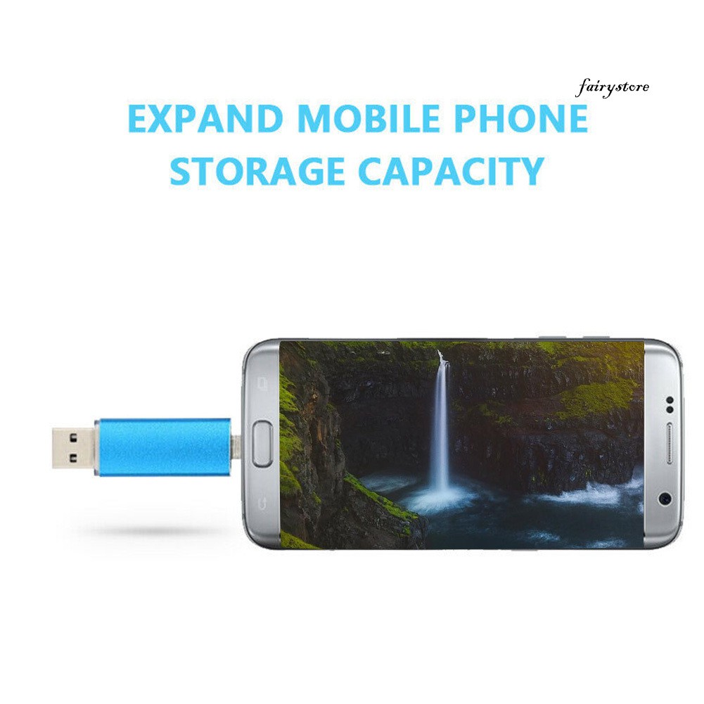 Thẻ Nhớ Fs + 1 / 2tb Usb 2.0 Otg 2 Trong 1 Cho Điện Thoại Android