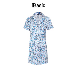 Đầm ngủ satin iBasic SW039