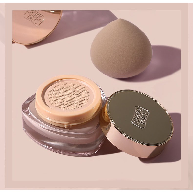 [ GOGO TALES ] Kem Nền Che Khuyết Điểm Lâu Trôi GOGOTALES Natural Foundation Cream GT198 Kèm Bông Phấn | BigBuy360 - bigbuy360.vn