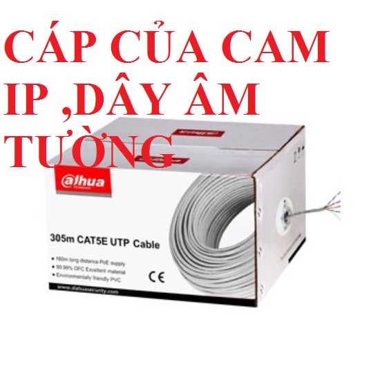 Cáp Dahua UTP CAT 5E -5EUN-V3, 305M/Thùng.ĐẠI LÝ CÁP MẠNG DAHUA,PHÂN PHỐI DÂY MẠNG