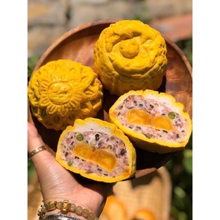CHẢ BÁCH HOA TRỨNG MUỐI TRUNG THU cái 250gr, set 2 cái