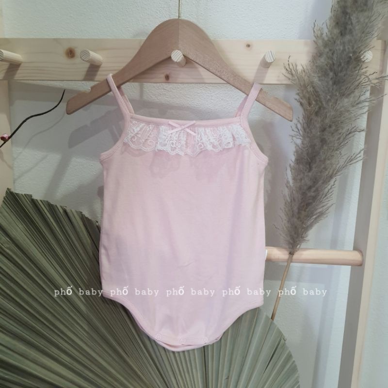 Bodysuit, body 2 dây nhiều màu bé gái chất liệu cotton mềm mịn body chip cho bé thoải mái ngày hè