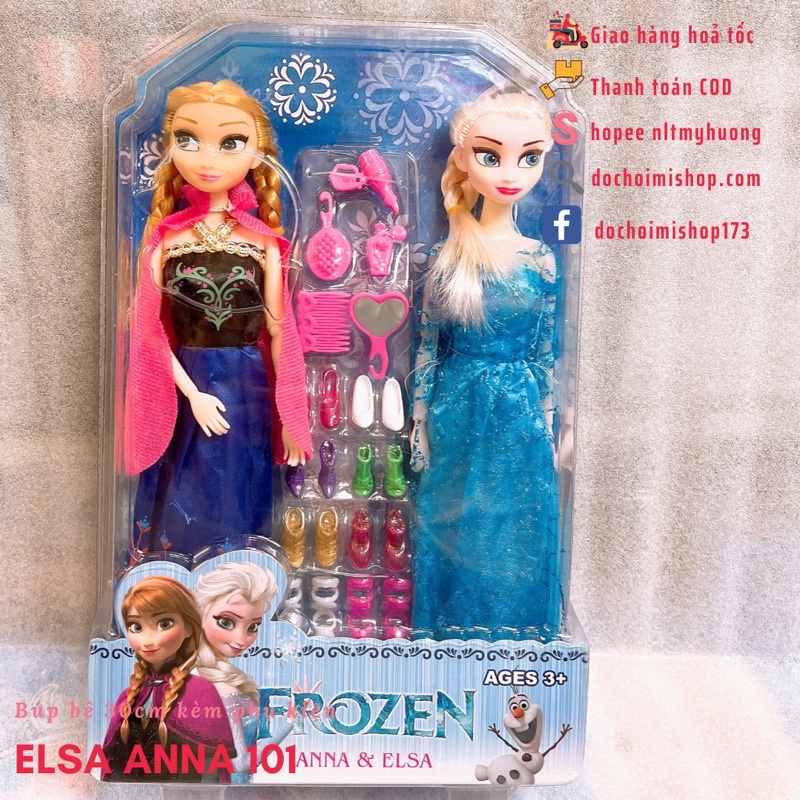Ảnh thật Set 2 Búp Bê Frozen Elsa Anna Olaf 013 100 101 680 888 286-64