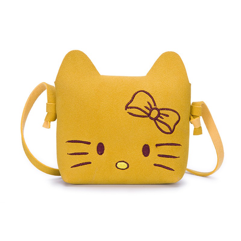 Túi đeo chéo mini hình mèo dễ thương cho bé gái