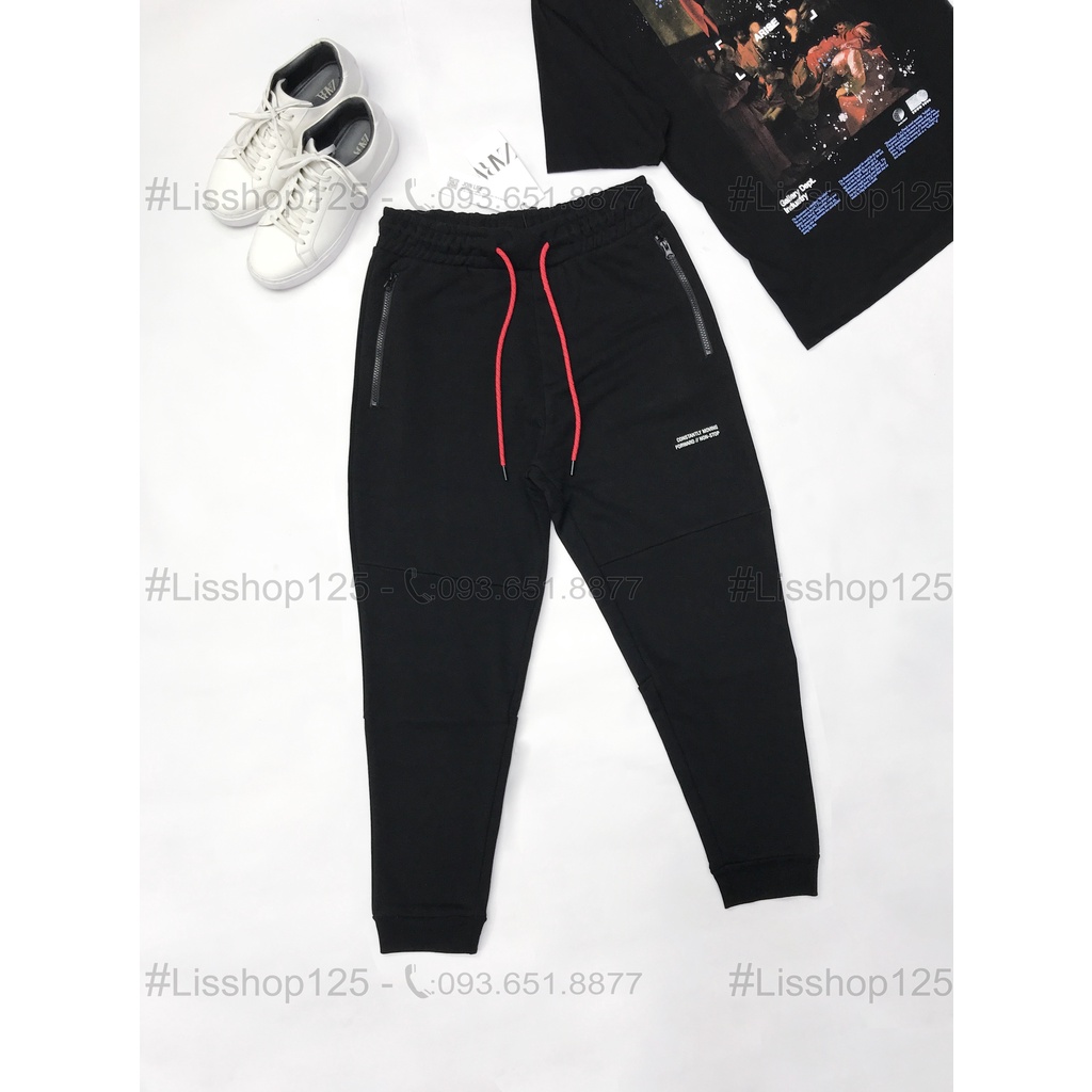 Quần Jogger Nam ZARA Authentic Túi Khóa Chất Nỉ Đẹp