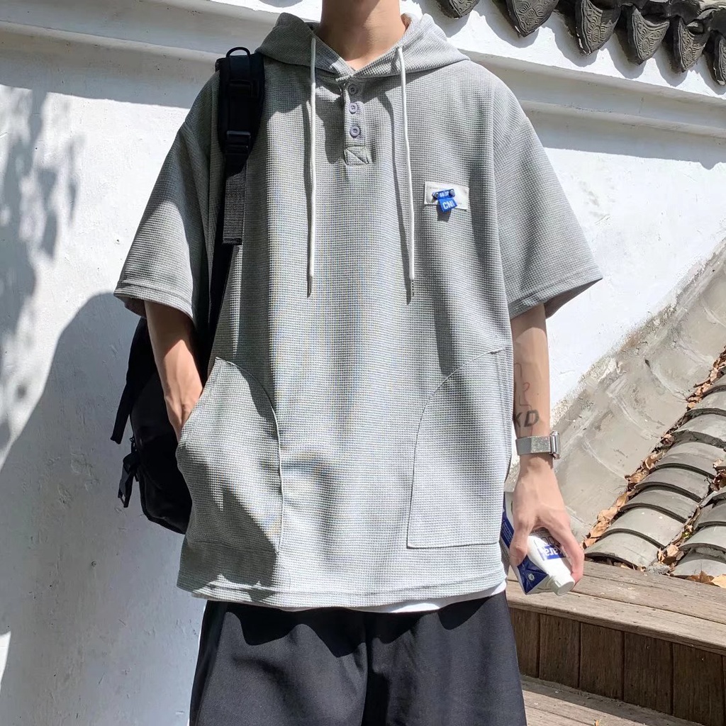 Áo Hoodie Áo Phông Nam Ngắn Tay Thời Trang Hàn Quốc Đơn Giản Dành Cho Nam áo phông nữ form rộng áo thun thể thao