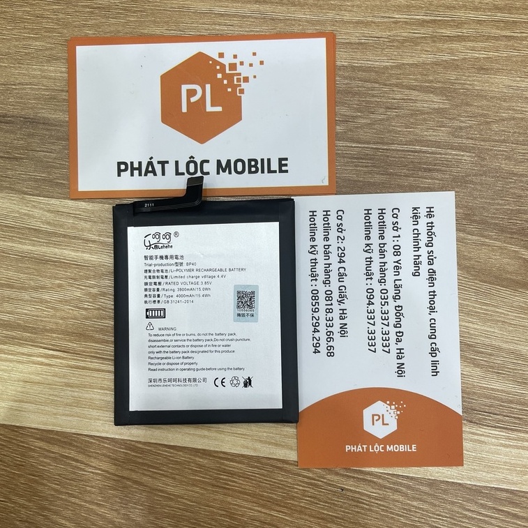 Pin Xiaomi remdi K20 Pro Mã BP40  Lehehe Dung lượng Cao $.500mah