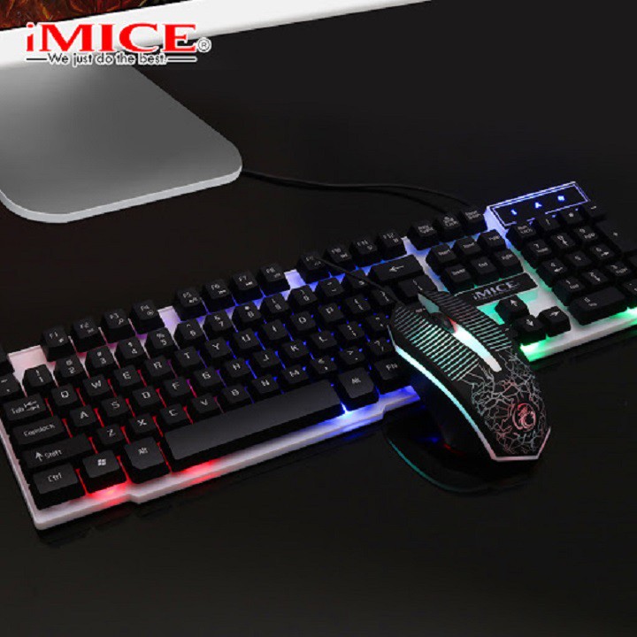 Combo bộ Phím chuột Imice MK-680 giả cơ chuyên game – Chính hãng – Bảo hành 12 tháng – Gaming keyboard and Mouse