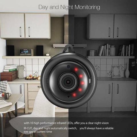 Camera Giám Sát An Ninh Mini Wifi Hồng Ngoại Góc Rộng V380