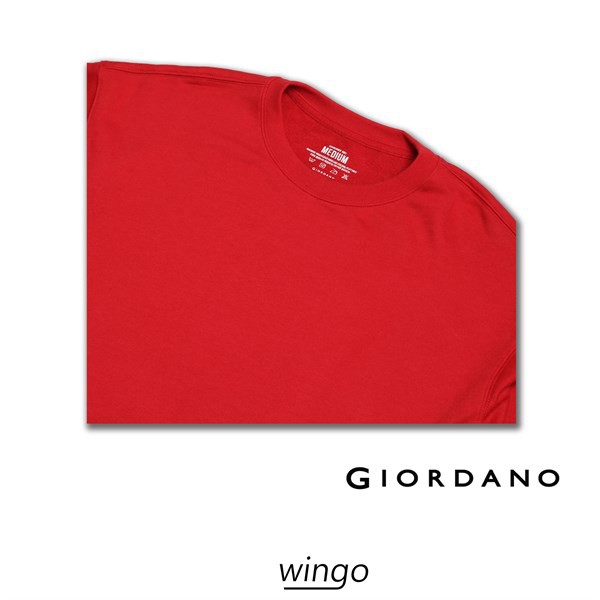 Áo Nỉ Giordano Classic Sweater Red | BigBuy360 - bigbuy360.vn
