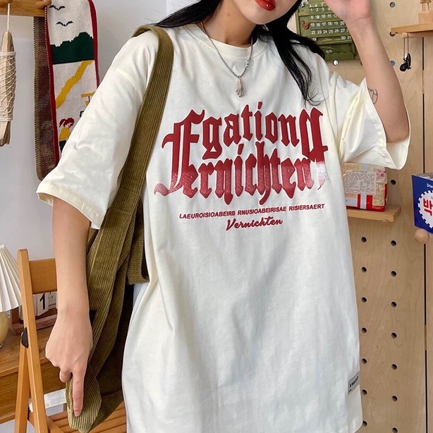 Áo phông nam nữ form rộng 2N Unisex thun cotton Chữ in nổi trắng/đen