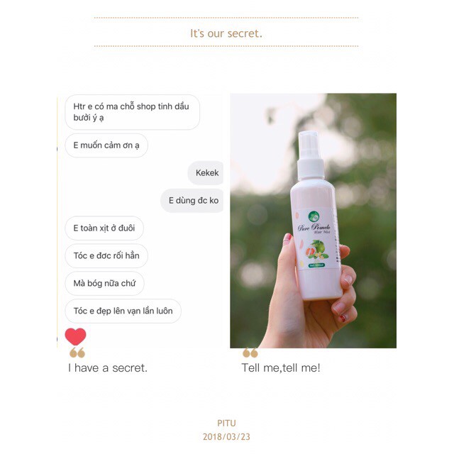 Tinh dầu bưởi kích thích mọc tóc dạng xịt | BigBuy360 - bigbuy360.vn