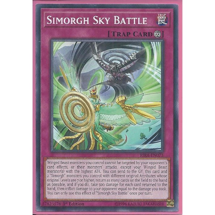 Lá bài thẻ bài Yugioh RIRA-EN073 Simorgh Sky Battle