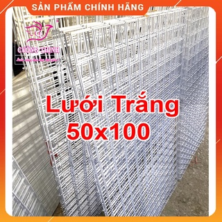 LƯỚI TREO Phụ Kiện 50 x 100cm, Tấm lưới sắt, móc treo đồ, trang trí nhà cửa, lưới sơn tĩnh điện chống sỉ