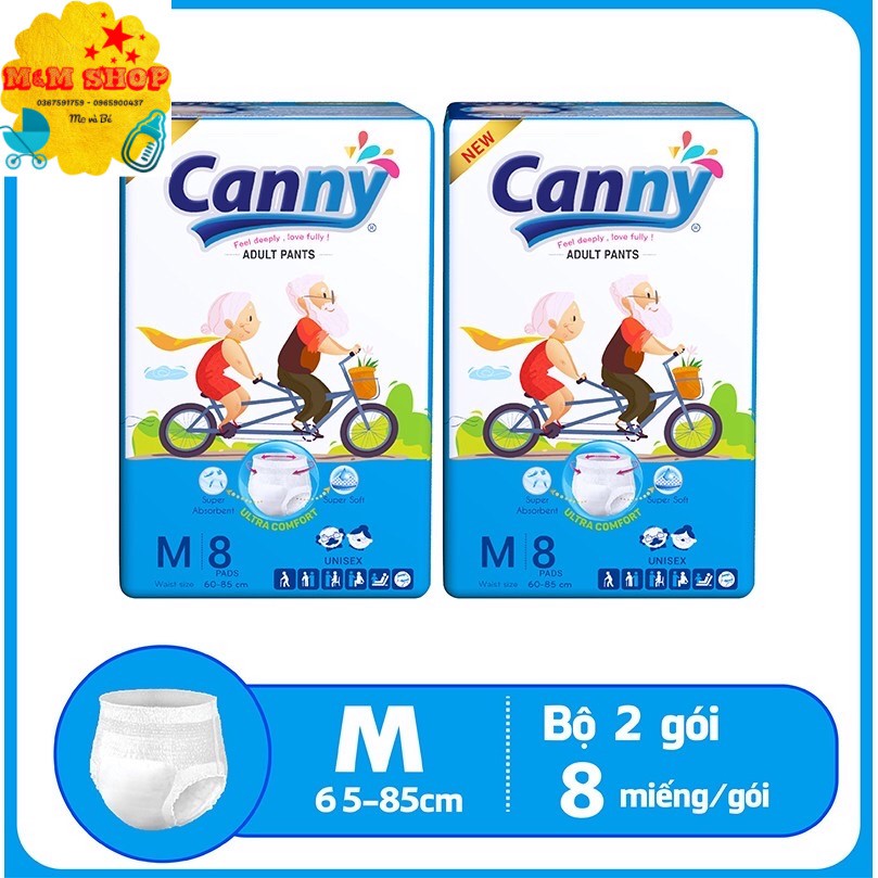 16 gói Tã Quần Người Lớn Canny M8/L7