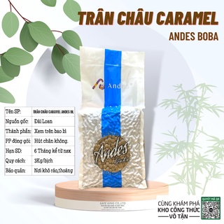 Trân Châu Đen Caramel Andes Boba Đài Loan 3kg Loại 1 Ngon Nhất