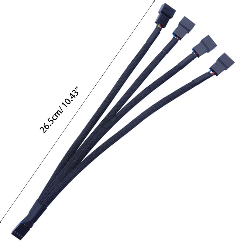 Dây Cáp Chia Quạt Máy Tính Cổng 4PIN PWM 1 Đến 4