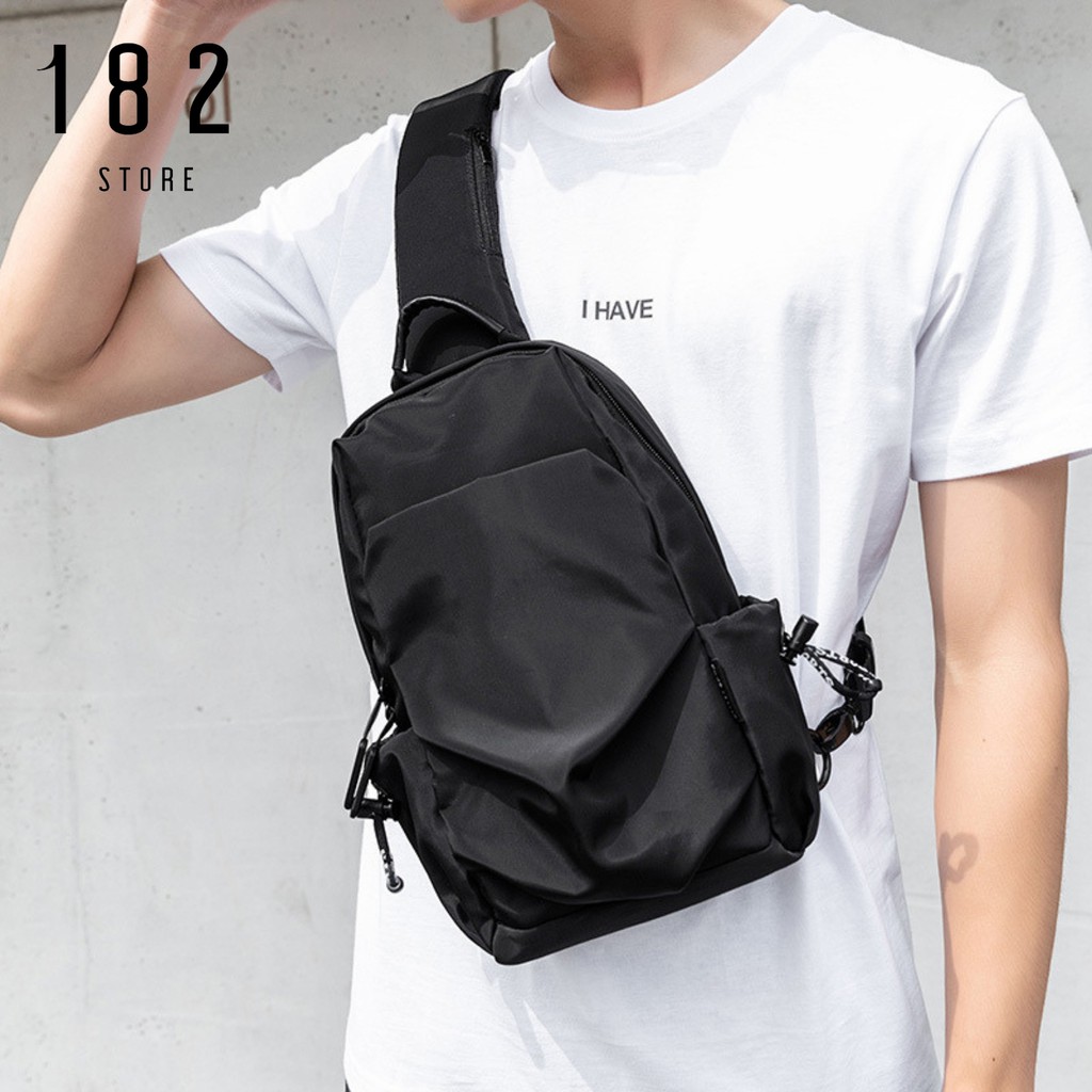 Túi Đeo Chéo Nam Nữ Unisex Basic Thể Thao Chống Nước Thời Trang Vải Đen Mềm Mịn Cao Cấp Freeship - The Black Box | BigBuy360 - bigbuy360.vn