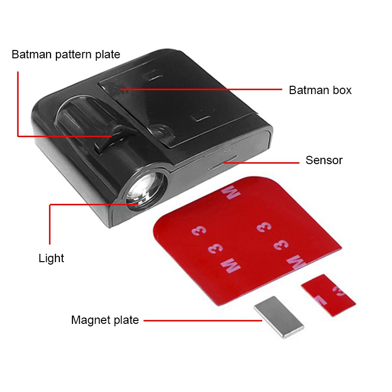 Đèn LED chiếu laser chào mừng trang trí hình logo tạo bóng dành cho cửa xe hơi