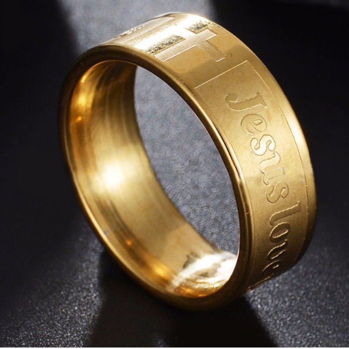 NHẪN JESUS NHẪN CHÚA TITANIUM
