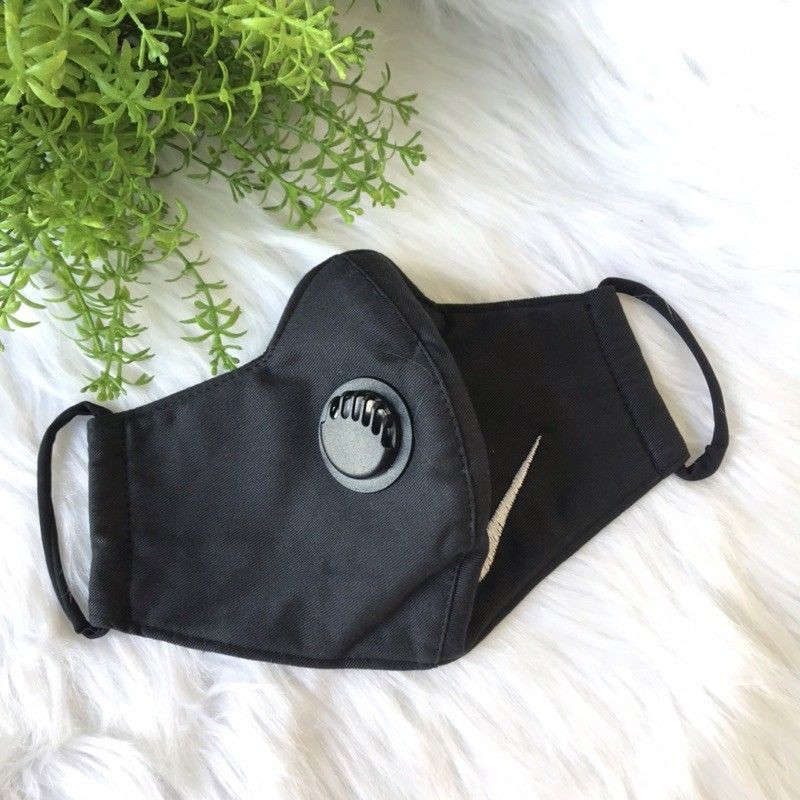 KHẨU TRANG VẢI KHÁNG KHUẨN CÓ VAN THỞ CHUYÊN DÙNG THÊU LÔ GÔ SIZE TO ÔM KÍN MẶT DÀNH CHO NAM | BigBuy360 - bigbuy360.vn