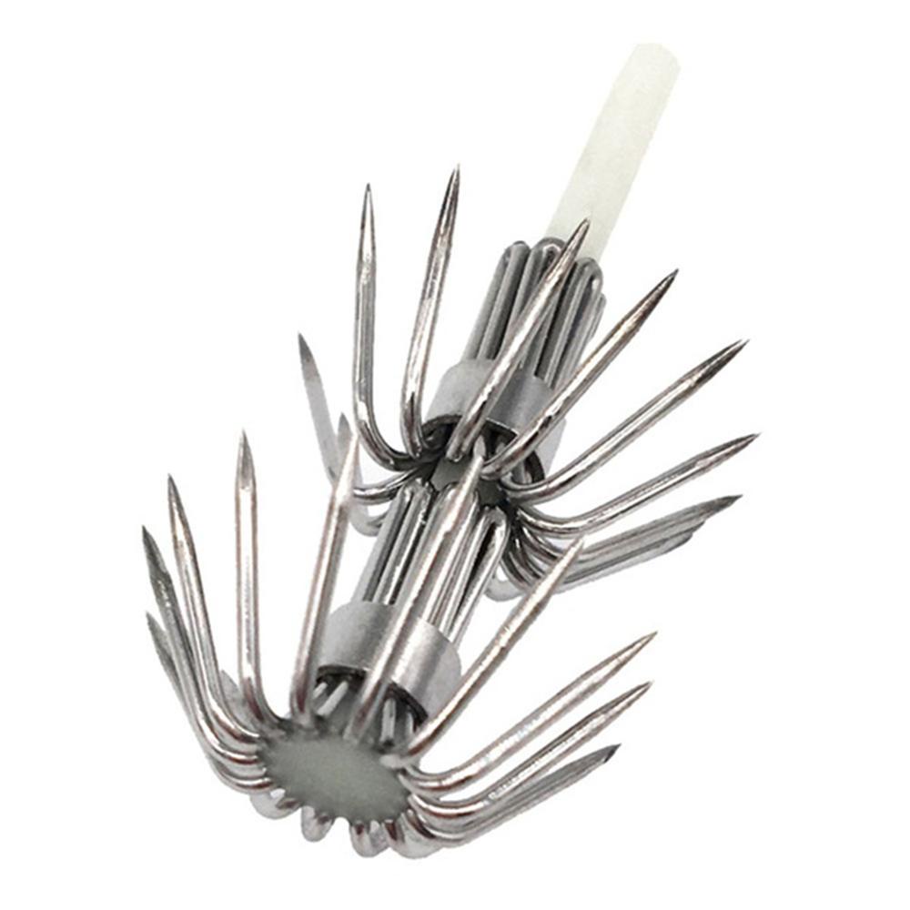 Mồi Câu Cá Hình Con Mực Bằng Thép Carbon Phát Quang