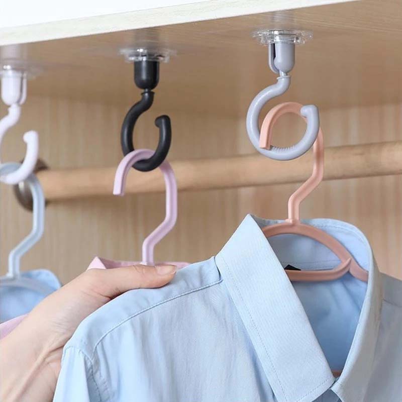 Móc treo đồ dán tường xoay 360 độ tiện dụng